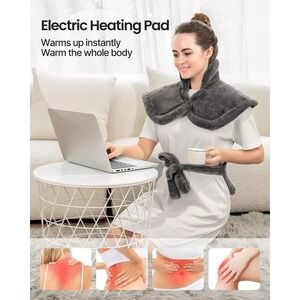 RENPHO Heating Pad for Back Pain Relief, Gift, 6 Heat Levels 3‎ Timer Options
